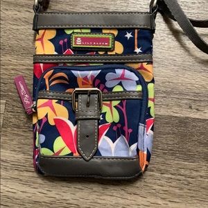 Lily Bloom Navy Floral Small Crossbody Bag